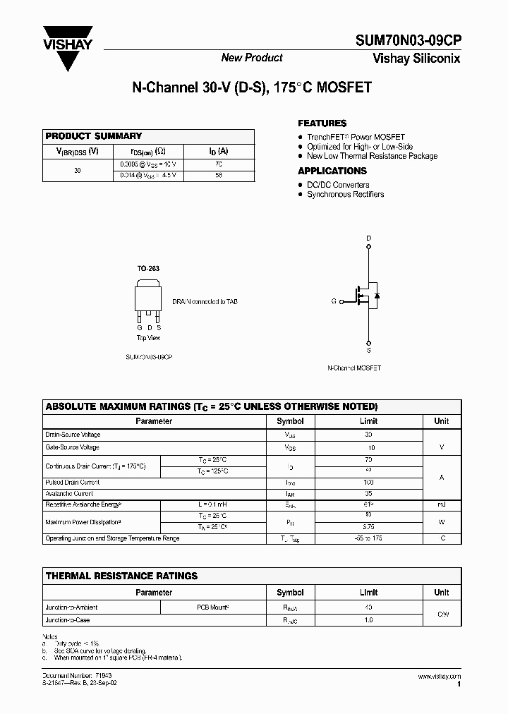 SUM70N03-09CP_3040902.PDF Datasheet