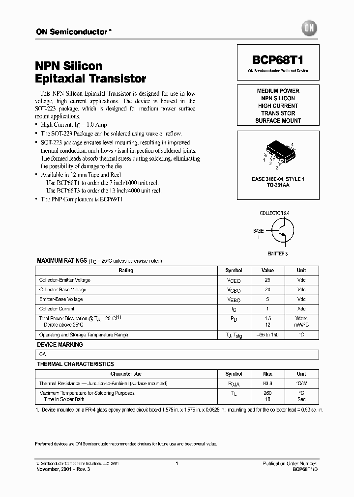 BCP68T3_3143327.PDF Datasheet