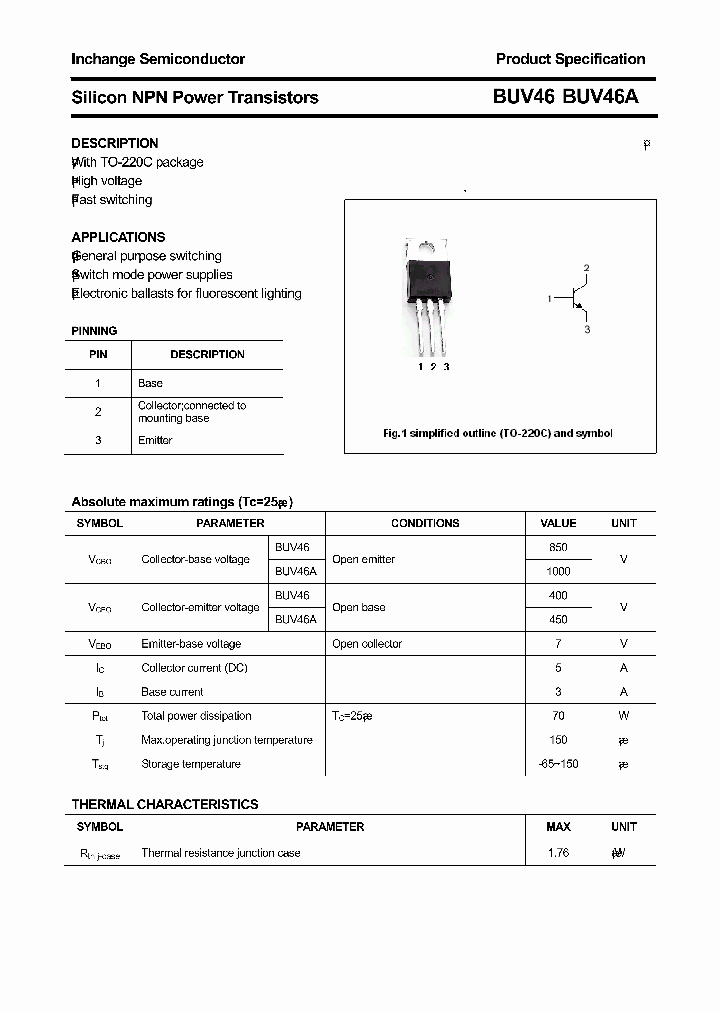 BUV46_3306076.PDF Datasheet