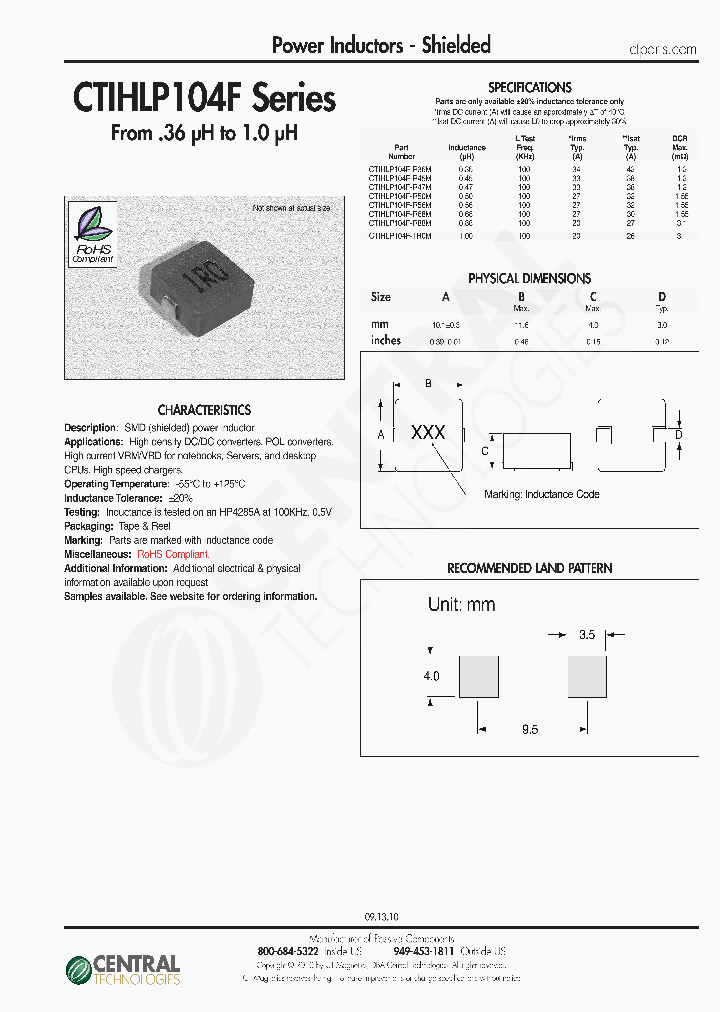 CTIHLP104F-R36M_3840104.PDF Datasheet