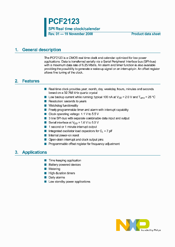 PCF2123TS1118_3865881.PDF Datasheet