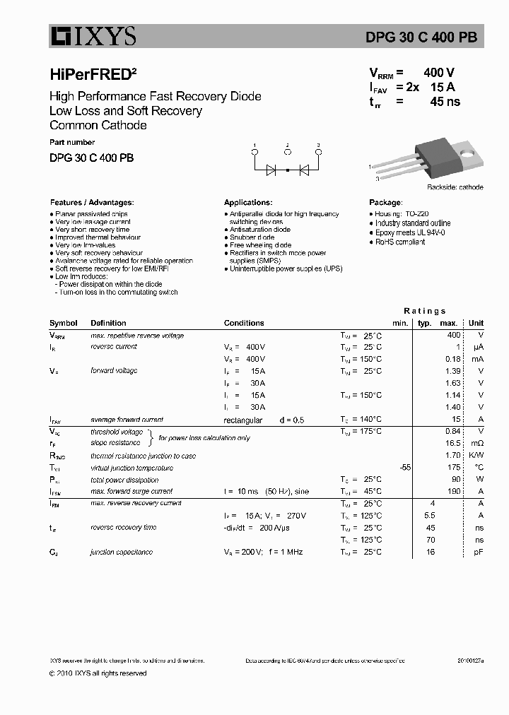 DPG30C400PB_3908963.PDF Datasheet