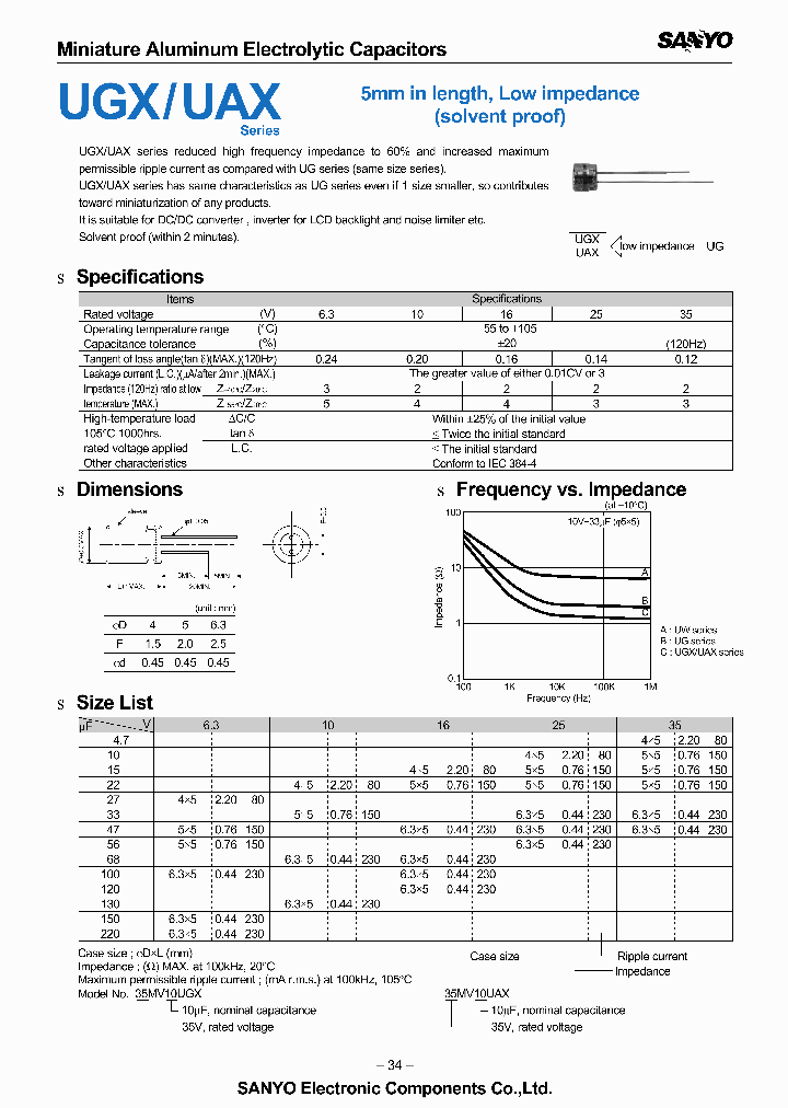 10MV68UAXFA_3914930.PDF Datasheet