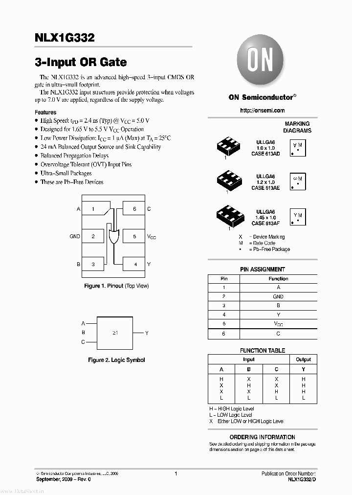 NLX1G332_4170440.PDF Datasheet