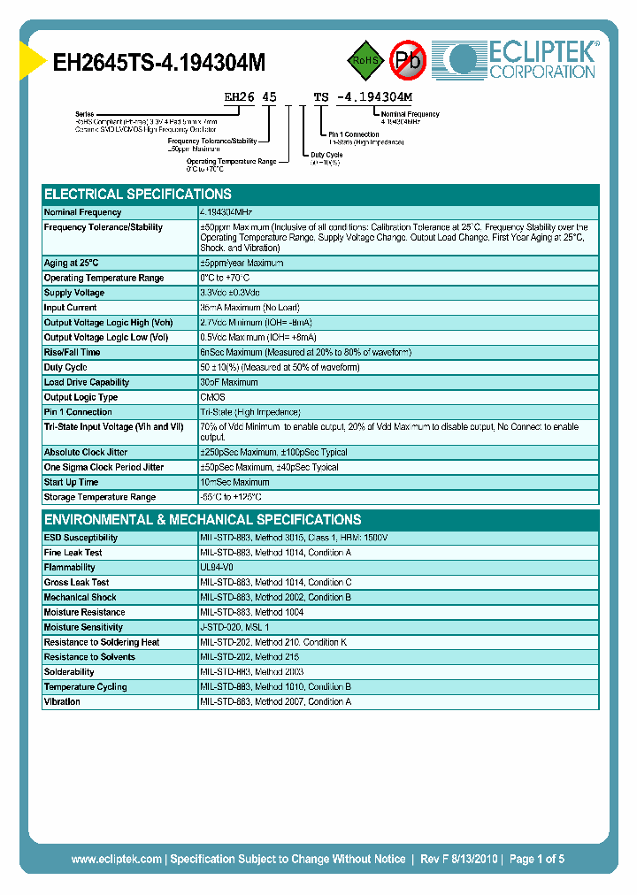 EH2645TS-4194304M_4139711.PDF Datasheet