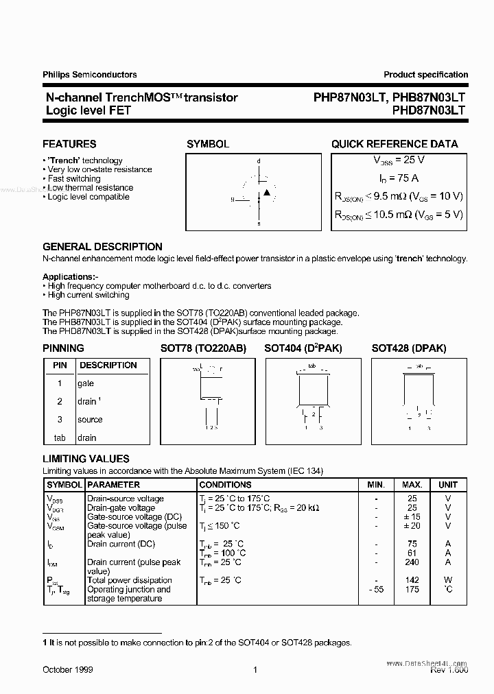 87N03LT_4240550.PDF Datasheet