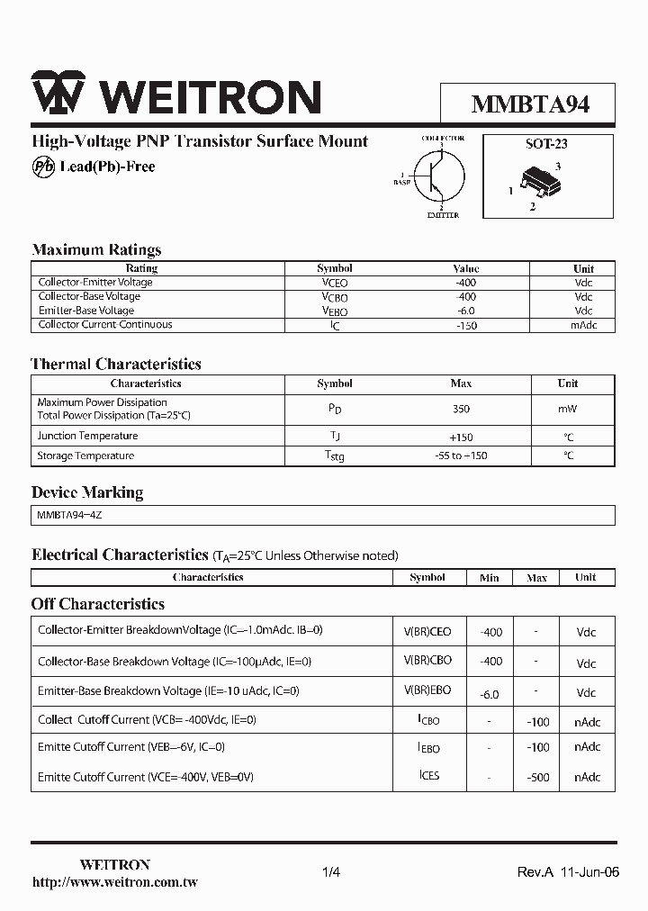 MMBTA9406_4279786.PDF Datasheet