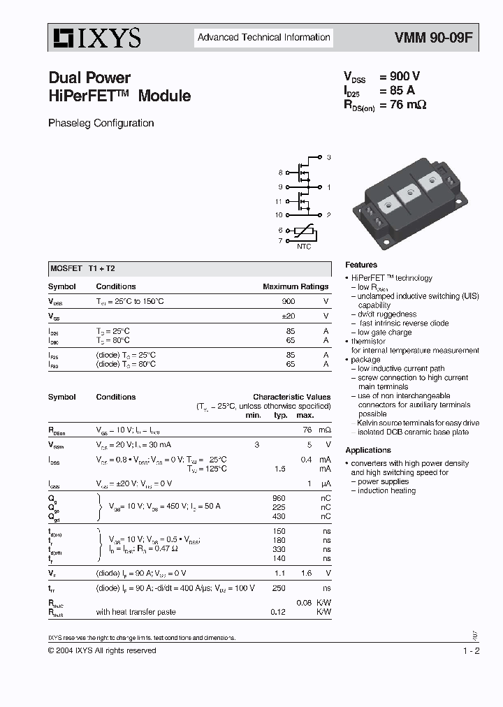 VMM90-09F_4305195.PDF Datasheet