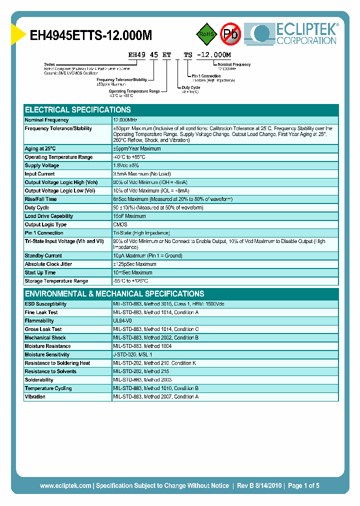 EH4945ETTS-12000M_4325958.PDF Datasheet