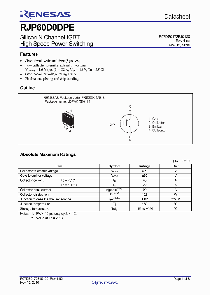 RJP60D0DPE_4421370.PDF Datasheet