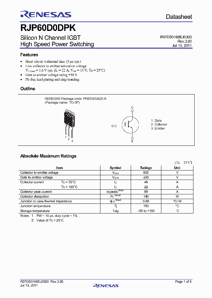 RJP60D0DPK_4421371.PDF Datasheet