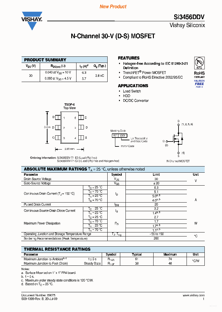 SI3456DDV_4549539.PDF Datasheet