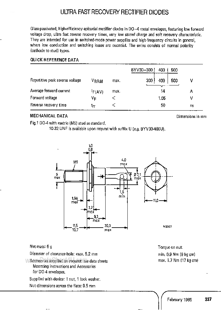 BYV30_4603826.PDF Datasheet