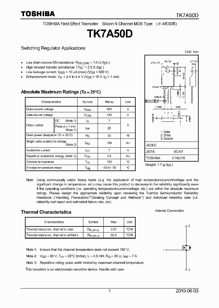 TK7A50D_4661508.PDF Datasheet