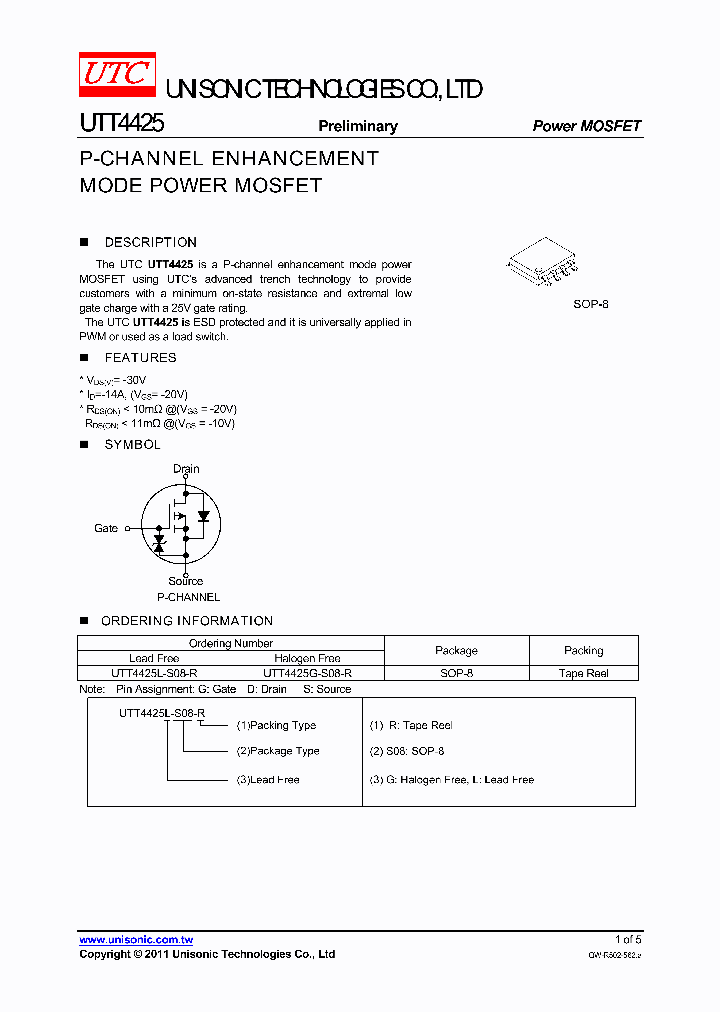 UTT4425_4665239.PDF Datasheet