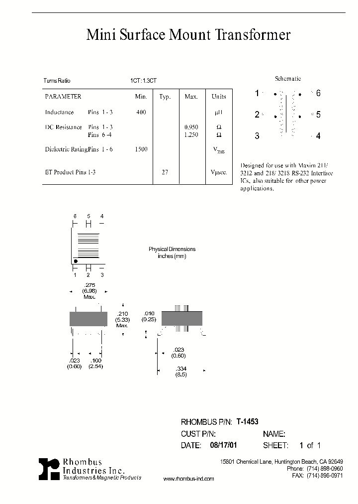 T-1453_4784539.PDF Datasheet