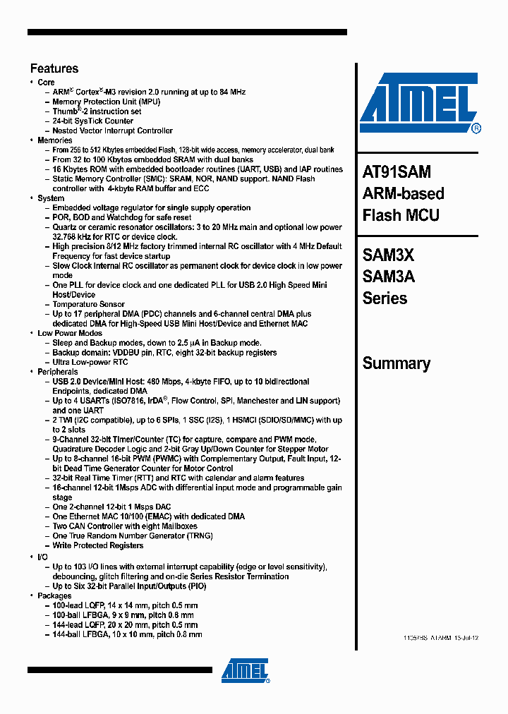 ATSAM3A4CA-CU_4801471.PDF Datasheet