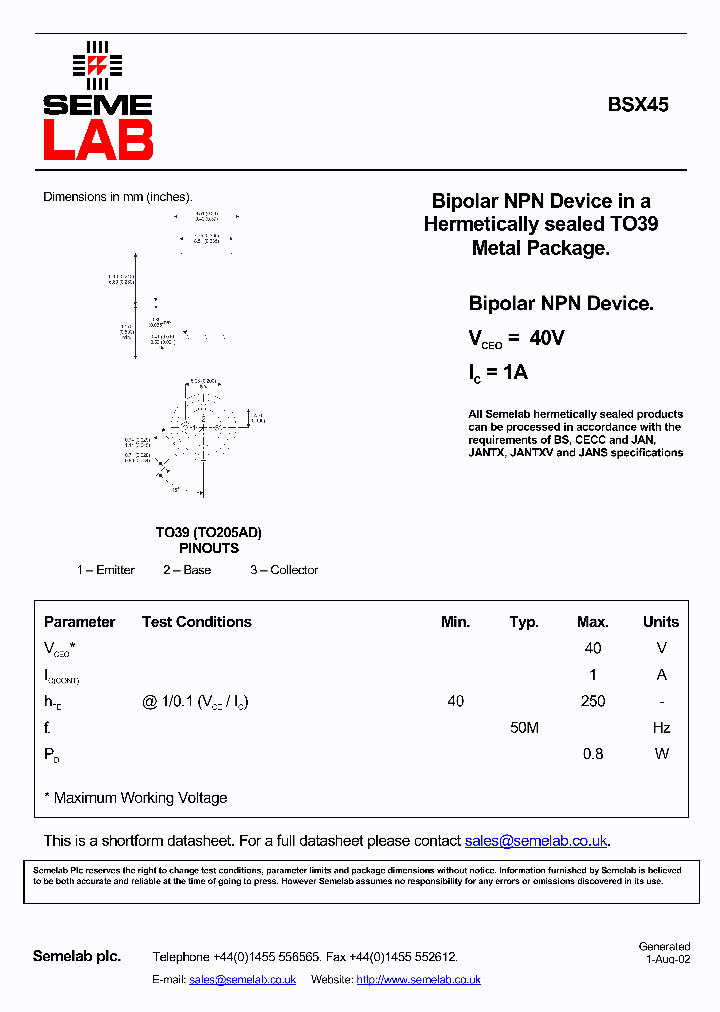 BSX45_4875979.PDF Datasheet
