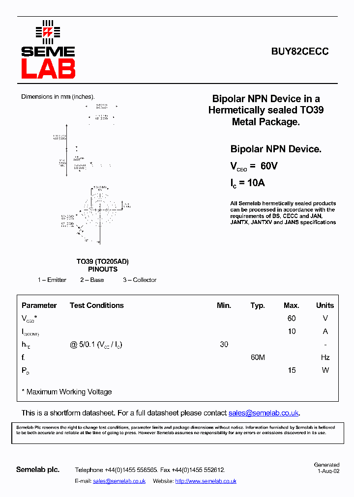 BUY82CECC_4884735.PDF Datasheet