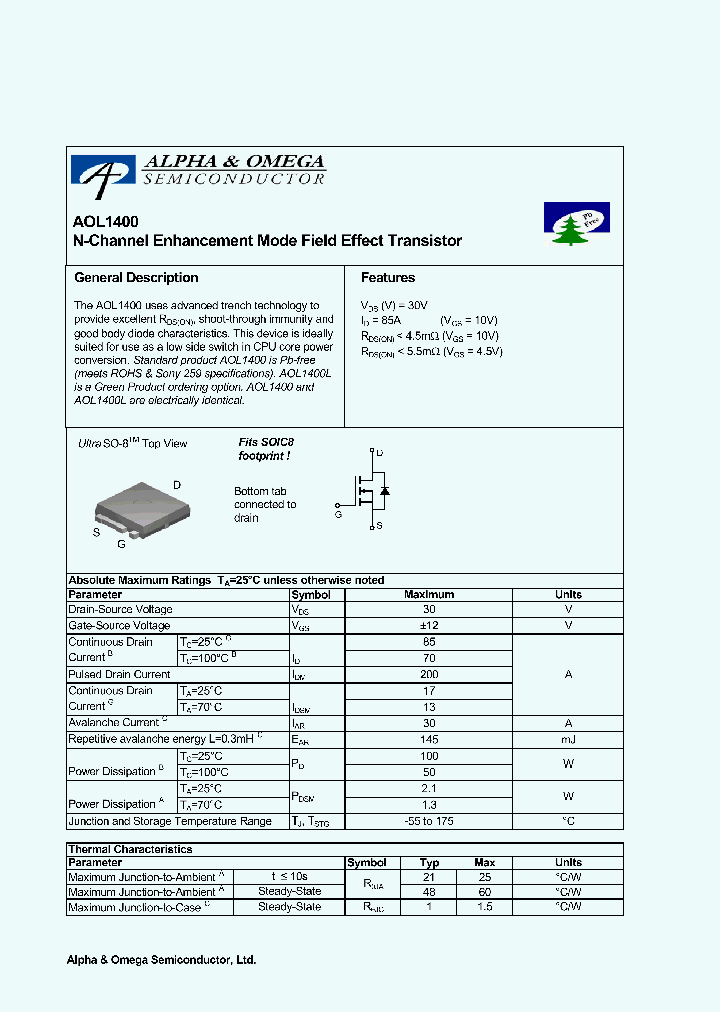 AOL1400L_5299433.PDF Datasheet