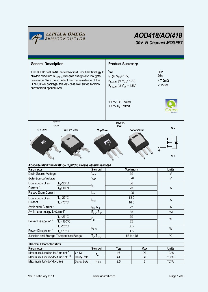 AOI418_5394096.PDF Datasheet