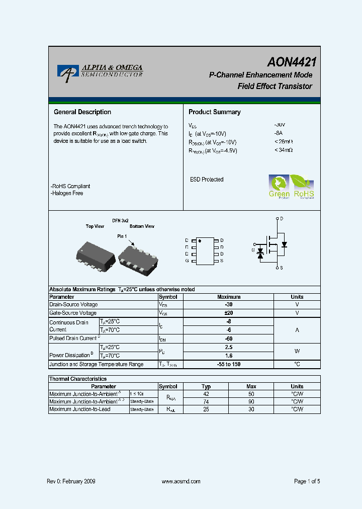 AON4421_5410984.PDF Datasheet