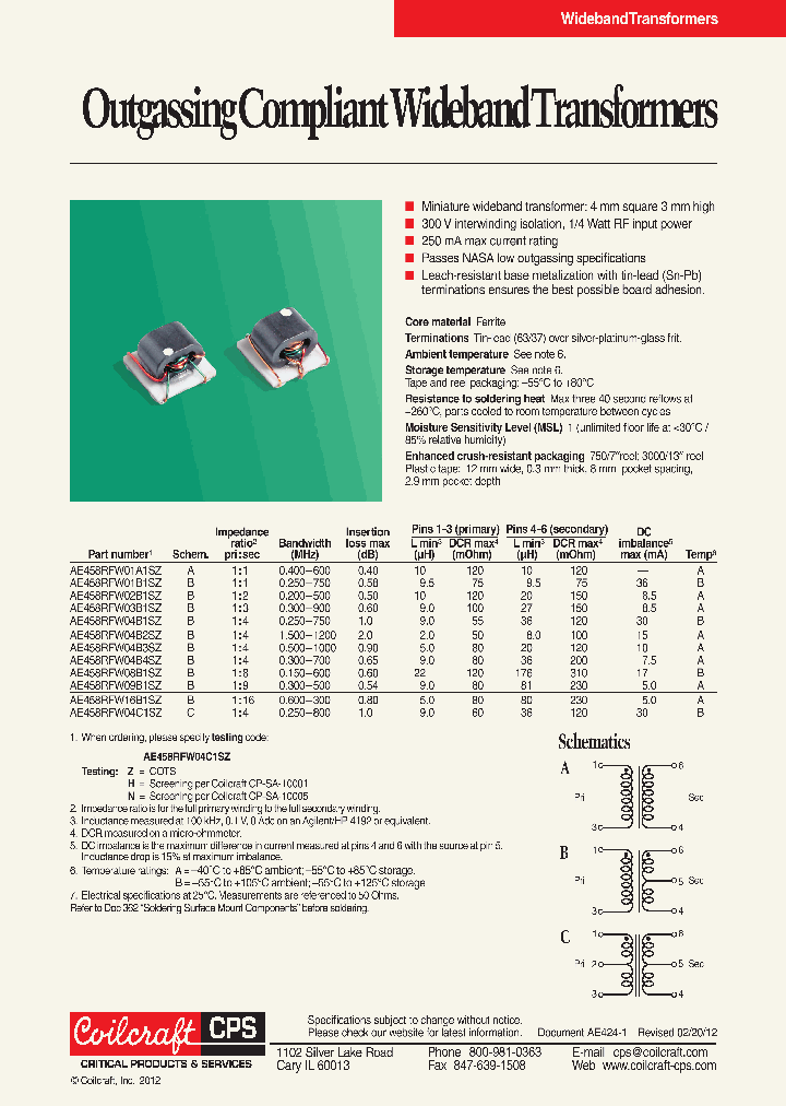 AE458RFW_5421399.PDF Datasheet