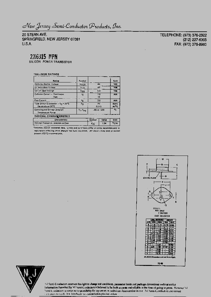 2N6315_5528875.PDF Datasheet