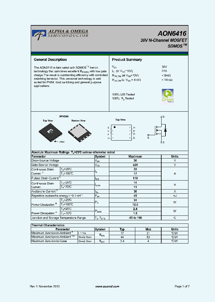 AON6416_5676982.PDF Datasheet