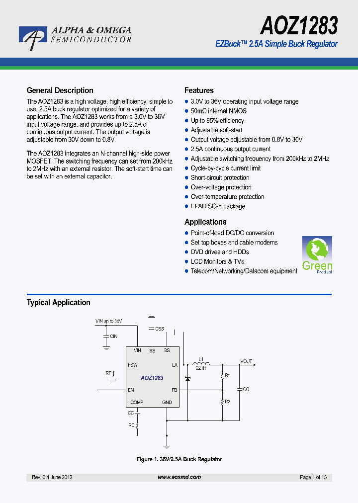 AOZ1283PI_5724113.PDF Datasheet