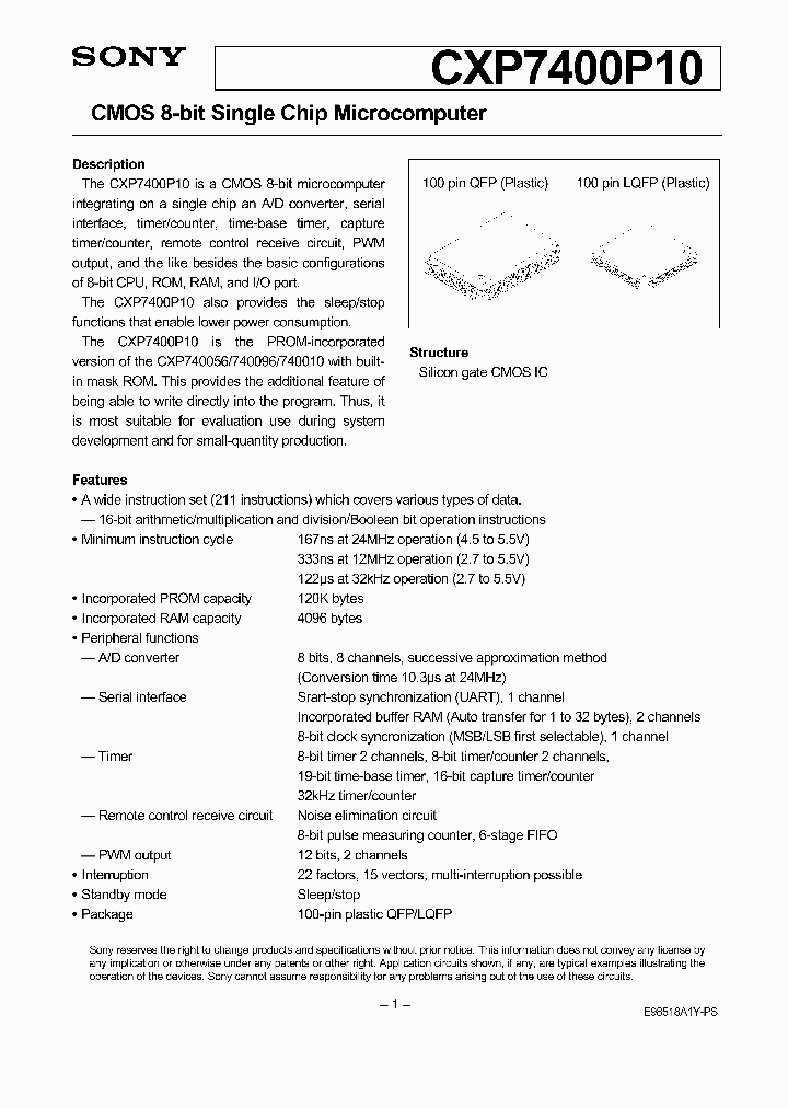 CXP7400P10_5732201.PDF Datasheet