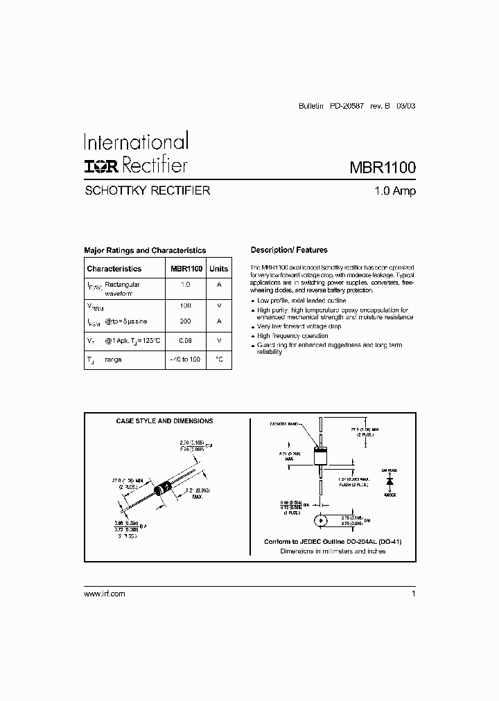 MBR1100TR_5790259.PDF Datasheet