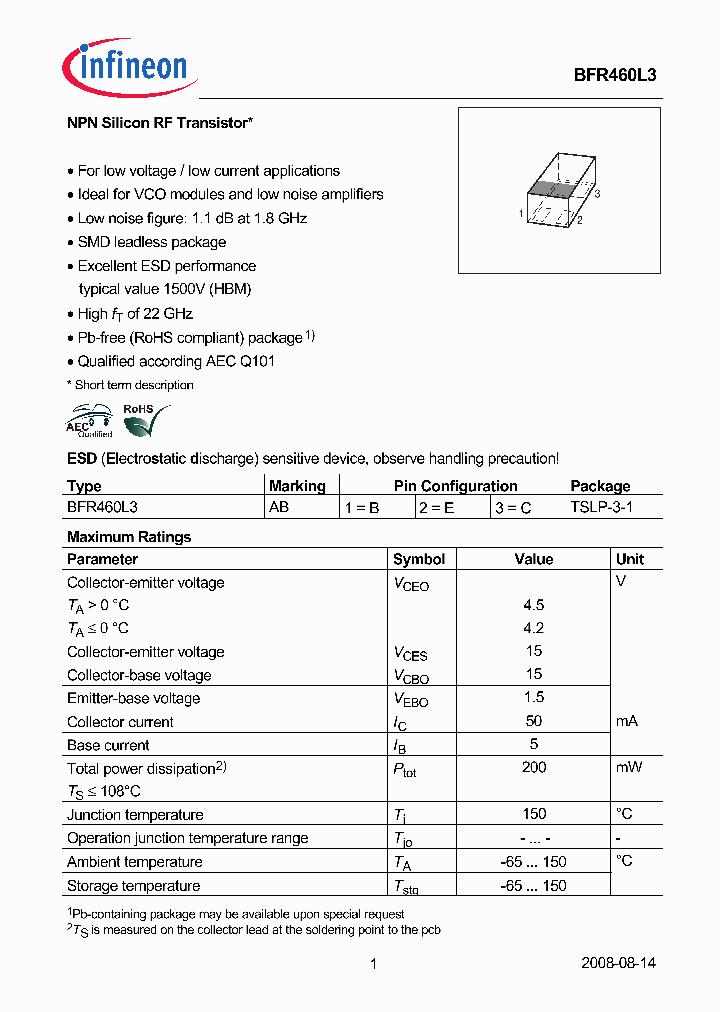 BFR460L308_5827247.PDF Datasheet