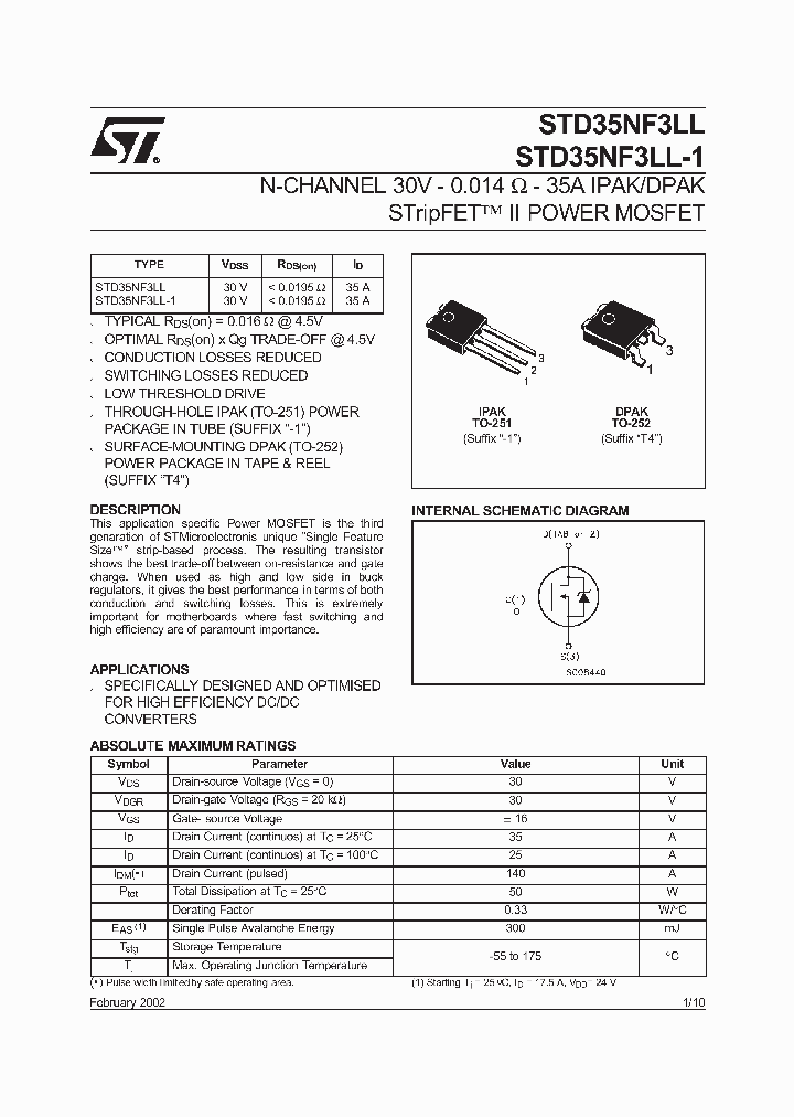 STD35NF3LLT4_5857988.PDF Datasheet