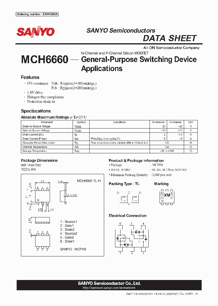 MCH6660-TL-H_5997575.PDF Datasheet