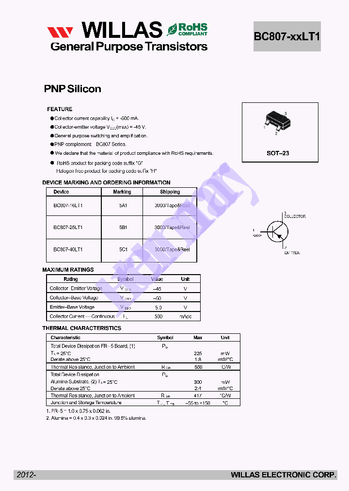 BC807-XXLT1_6007740.PDF Datasheet