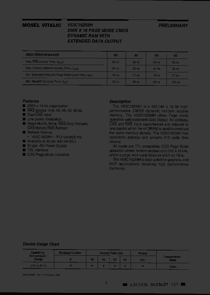 V53C16258HK60_6257268.PDF Datasheet