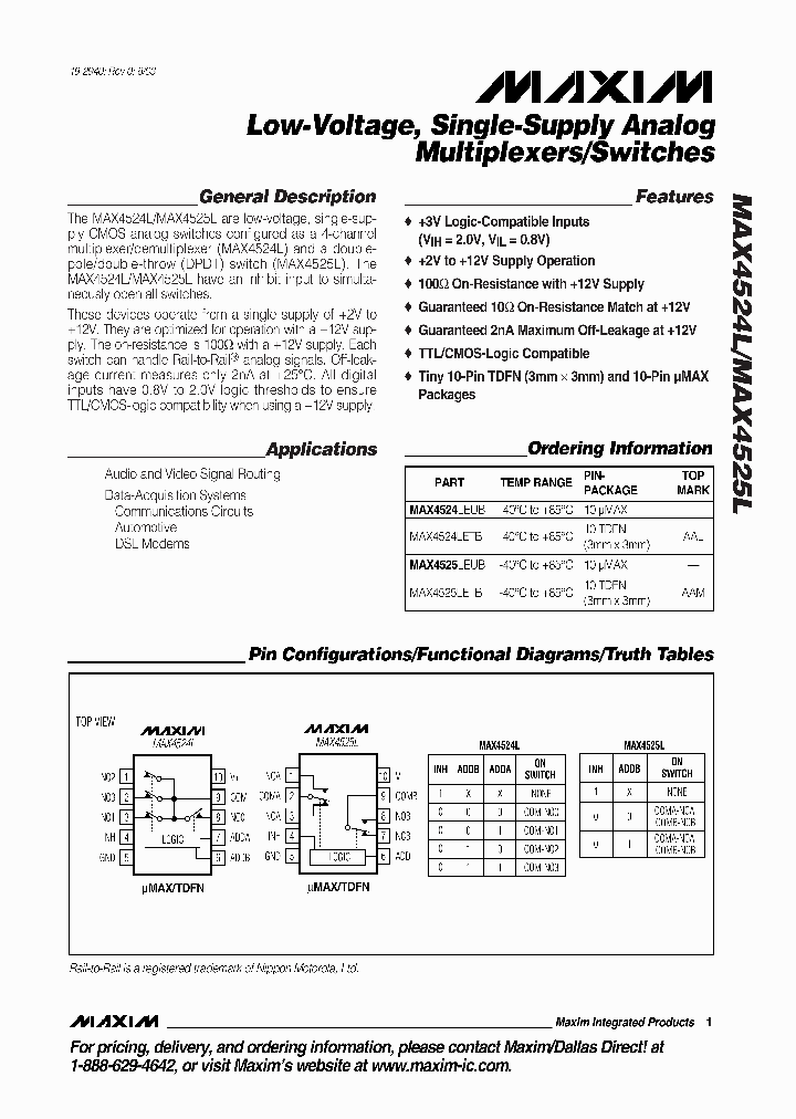 MAX4525LEUBT_6677000.PDF Datasheet