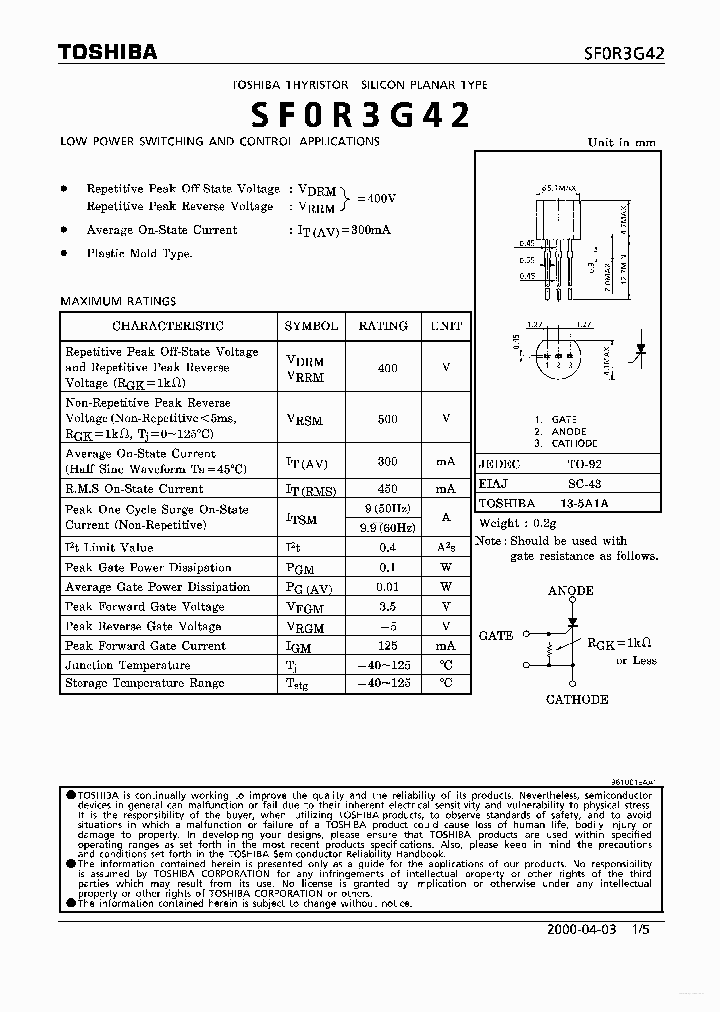 SFOR3G42_6995738.PDF Datasheet