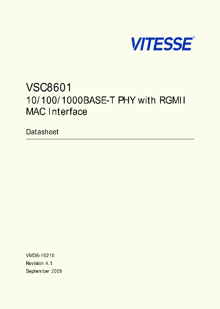 VSC8601XKN_7319727.PDF Datasheet