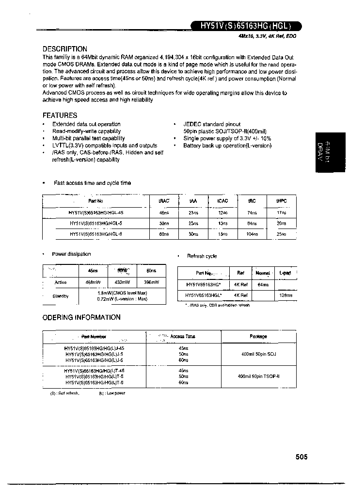 HY51V65163HGLT-45_7324081.PDF Datasheet