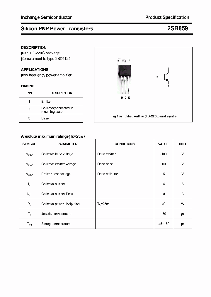 2SB859_7528019.PDF Datasheet