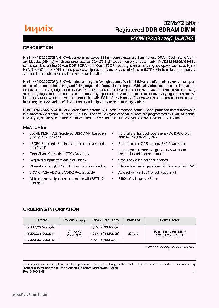 HYMD232G726K8-H_7744051.PDF Datasheet