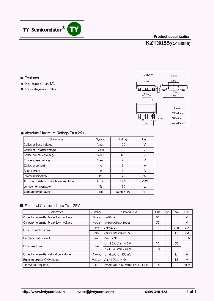 KZT3055CZT3055_7815761.PDF Datasheet