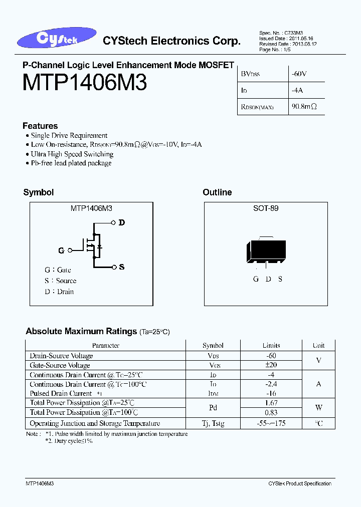 MTP1406M3_7766581.PDF Datasheet
