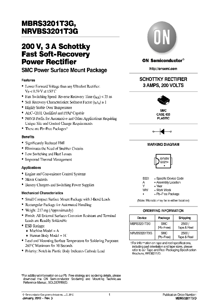 MBRS3201T3_7920287.PDF Datasheet