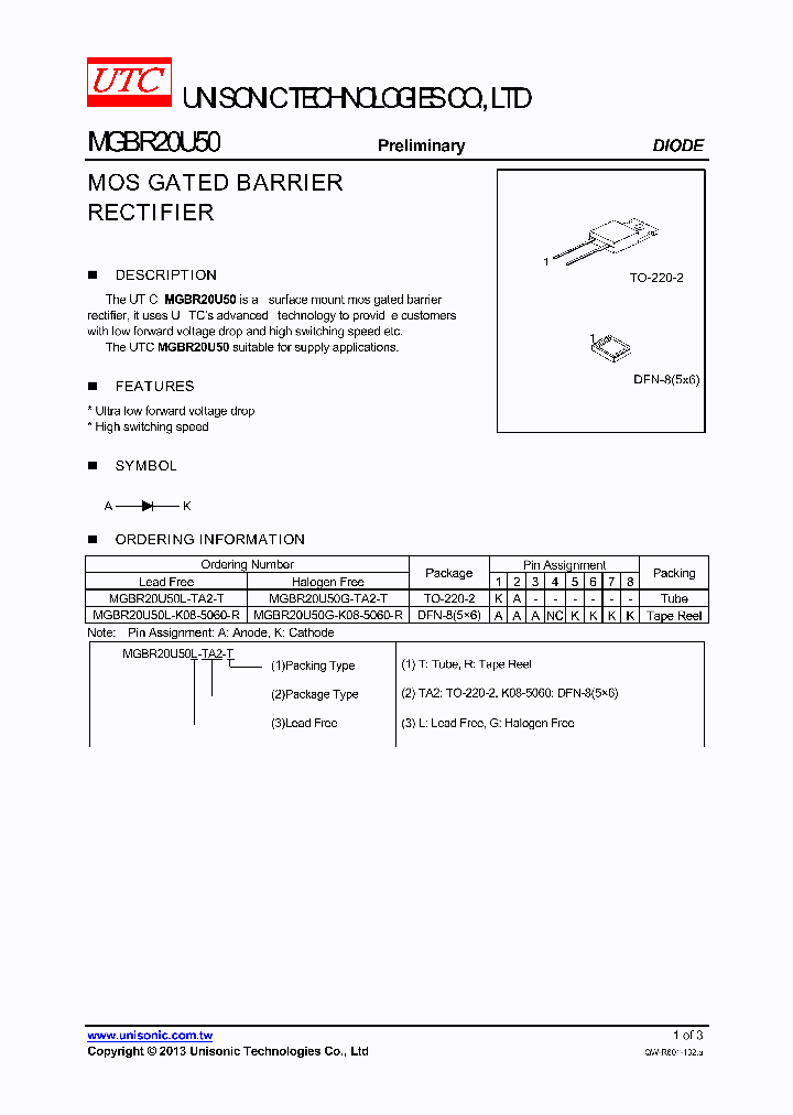 MGBR20U50_7793140.PDF Datasheet