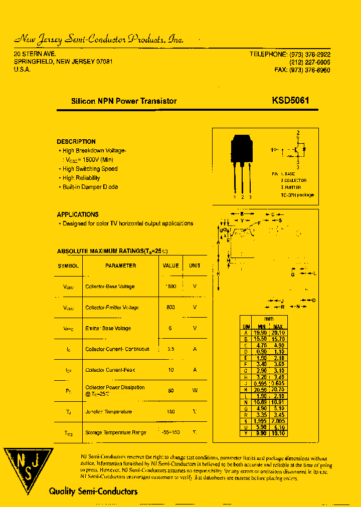 KSD5061_8052139.PDF Datasheet