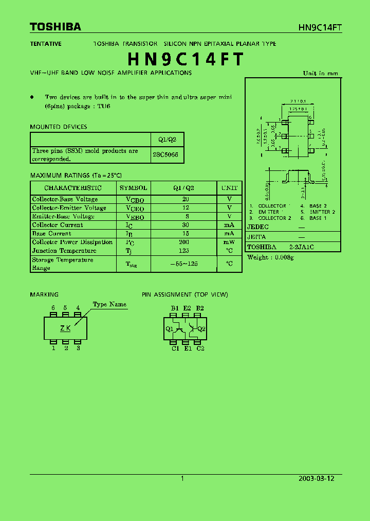 HN9C14FT_8096649.PDF Datasheet