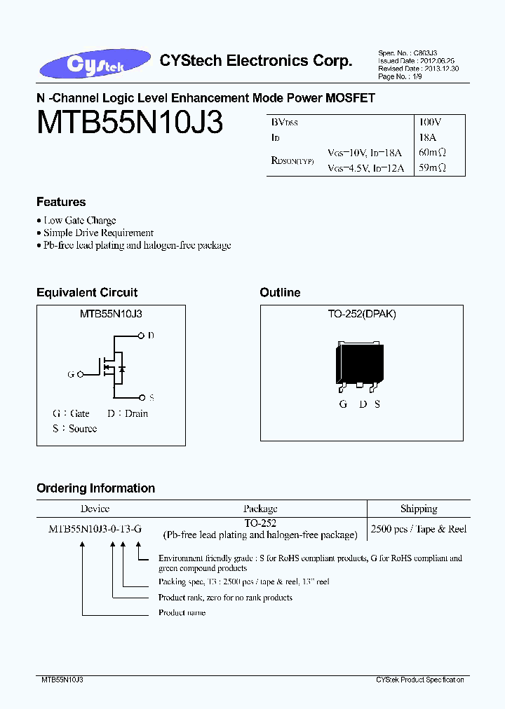 MTB55N10J3_8105298.PDF Datasheet